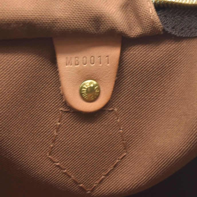 $1660 Louis Vuitton LV Hand Bag Speedy 35 Brown Monogram CONSIGNMENT AUCTION MB0011