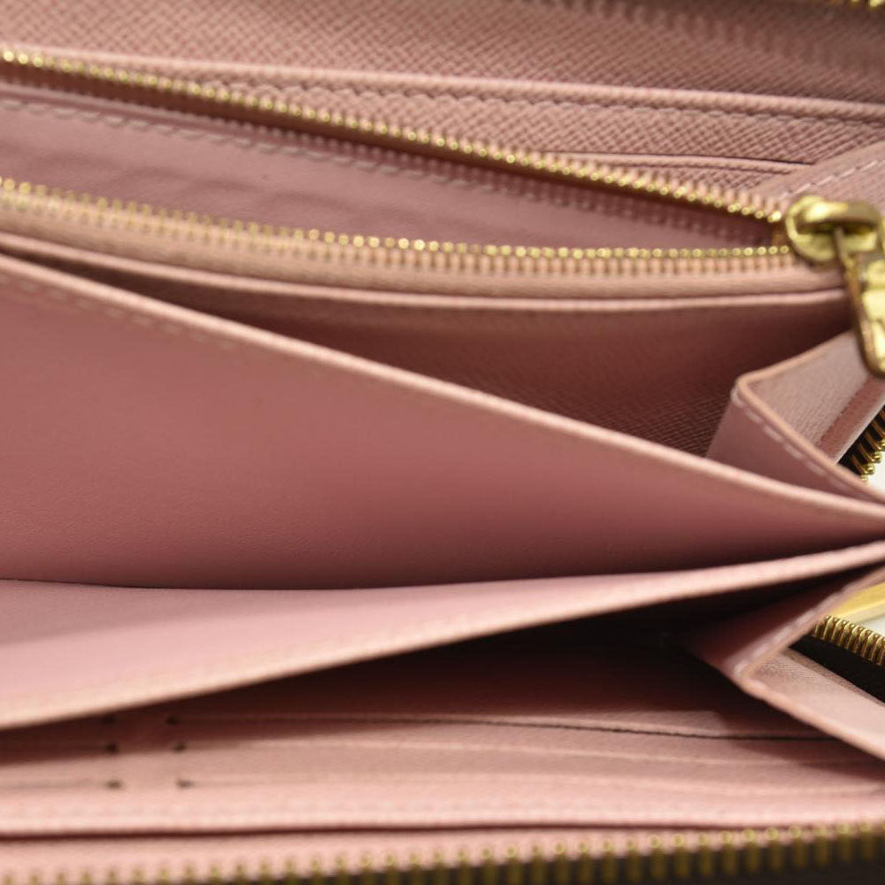 LOUIS VUITTON Monogram Zippy Wallet Rose Ballerine