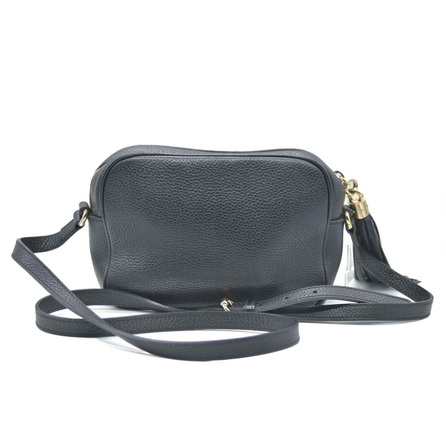GUCCI Soho Shoulder Bag Black Leather