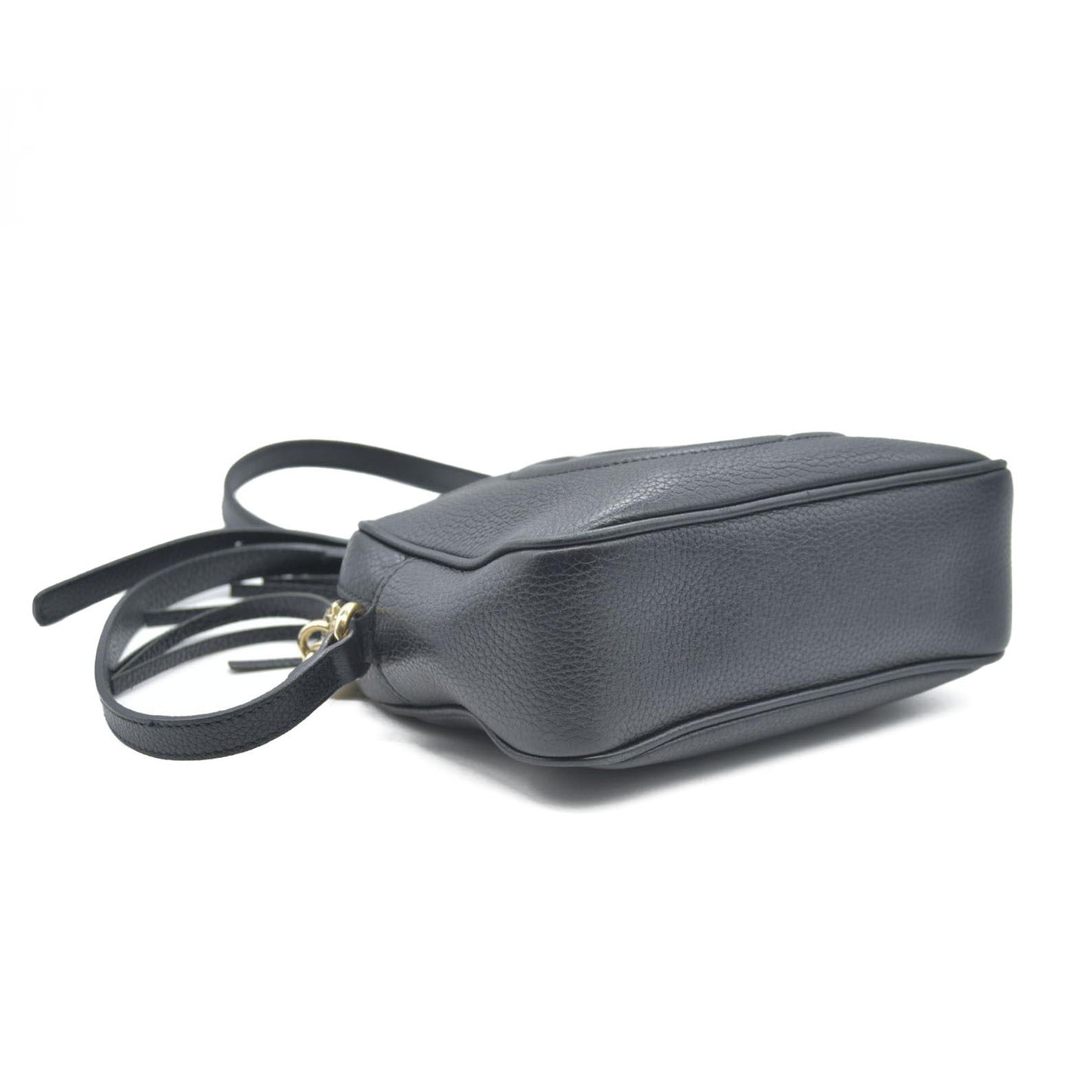 GUCCI Soho Shoulder Bag Black Leather