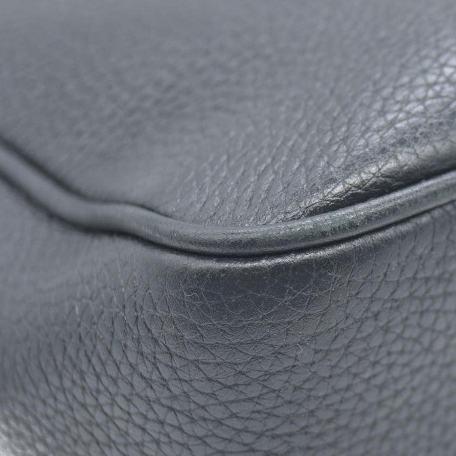 GUCCI Soho Shoulder Bag Black Leather