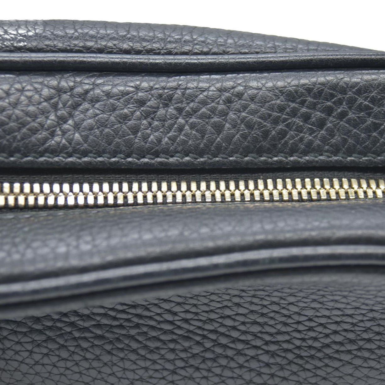 GUCCI Soho Shoulder Bag Black Leather