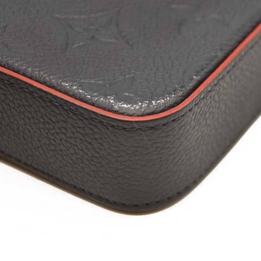 Louis Vuitton  Empreinte Pochette Felicie Chain Wallet Marine Rouge