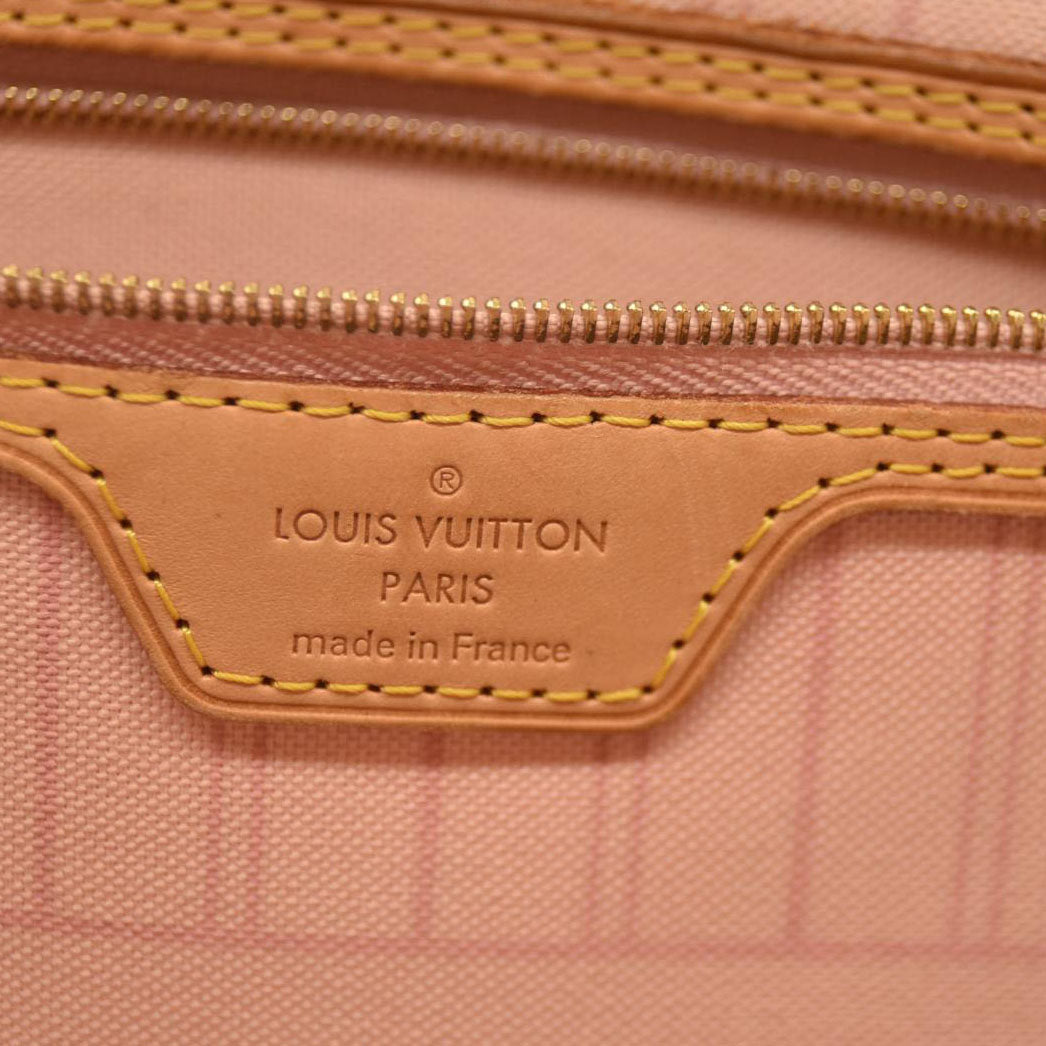 Louis Vuitton Damier Azur Neo Neverfull MM Rose Ballerine with Pouch FL2128