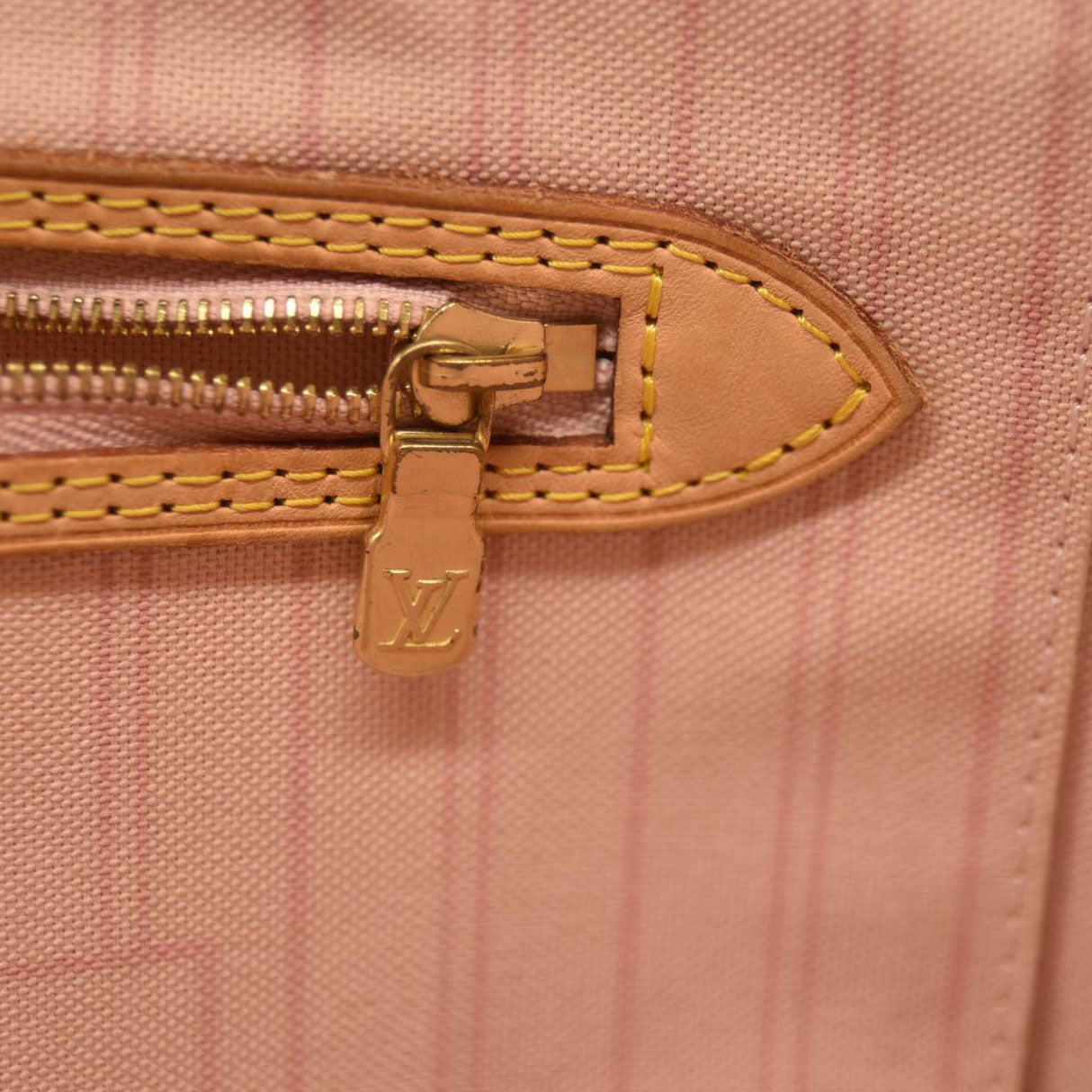 Louis Vuitton Damier Azur Neo Neverfull MM Rose Ballerine with Pouch FL2128