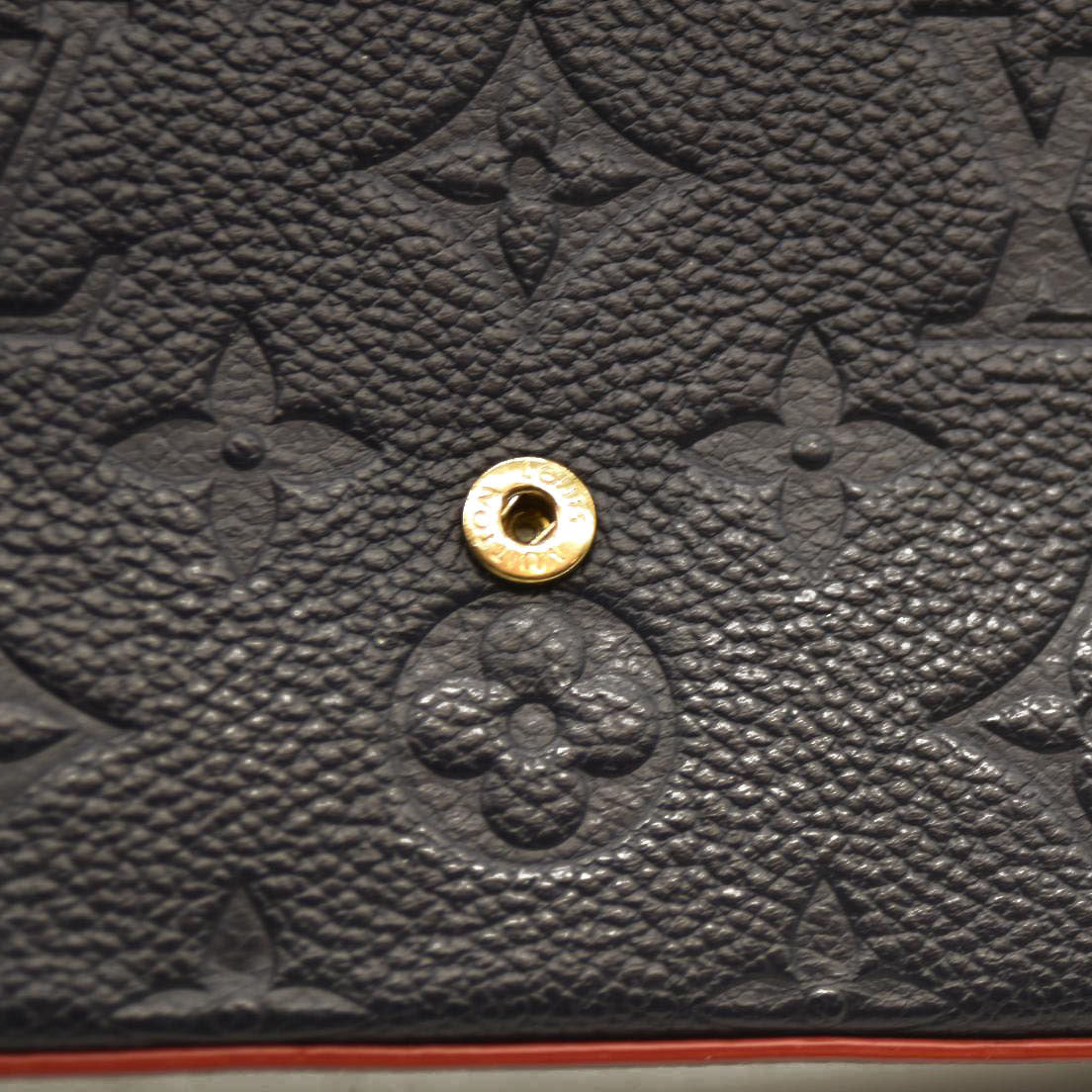Louis Vuitton  Empreinte Pochette Felicie Chain Wallet Marine Rouge
