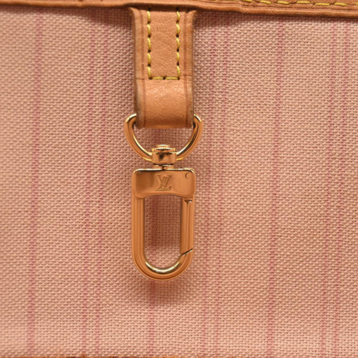 Louis Vuitton Damier Azur Neo Neverfull MM Rose Ballerine with Pouch FL2128