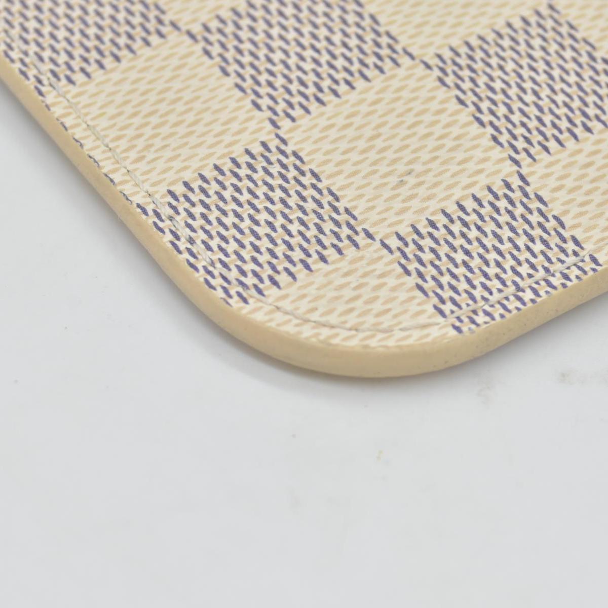 $600 2018 Louis Vuitton Damier Azur Neverfull MM GM Pochette Rose Ballerine FL4148