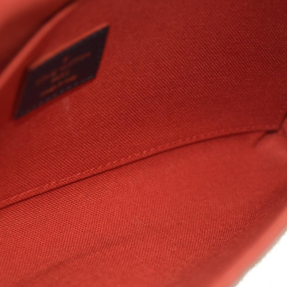 Louis Vuitton  Empreinte Pochette Felicie Chain Wallet Marine Rouge