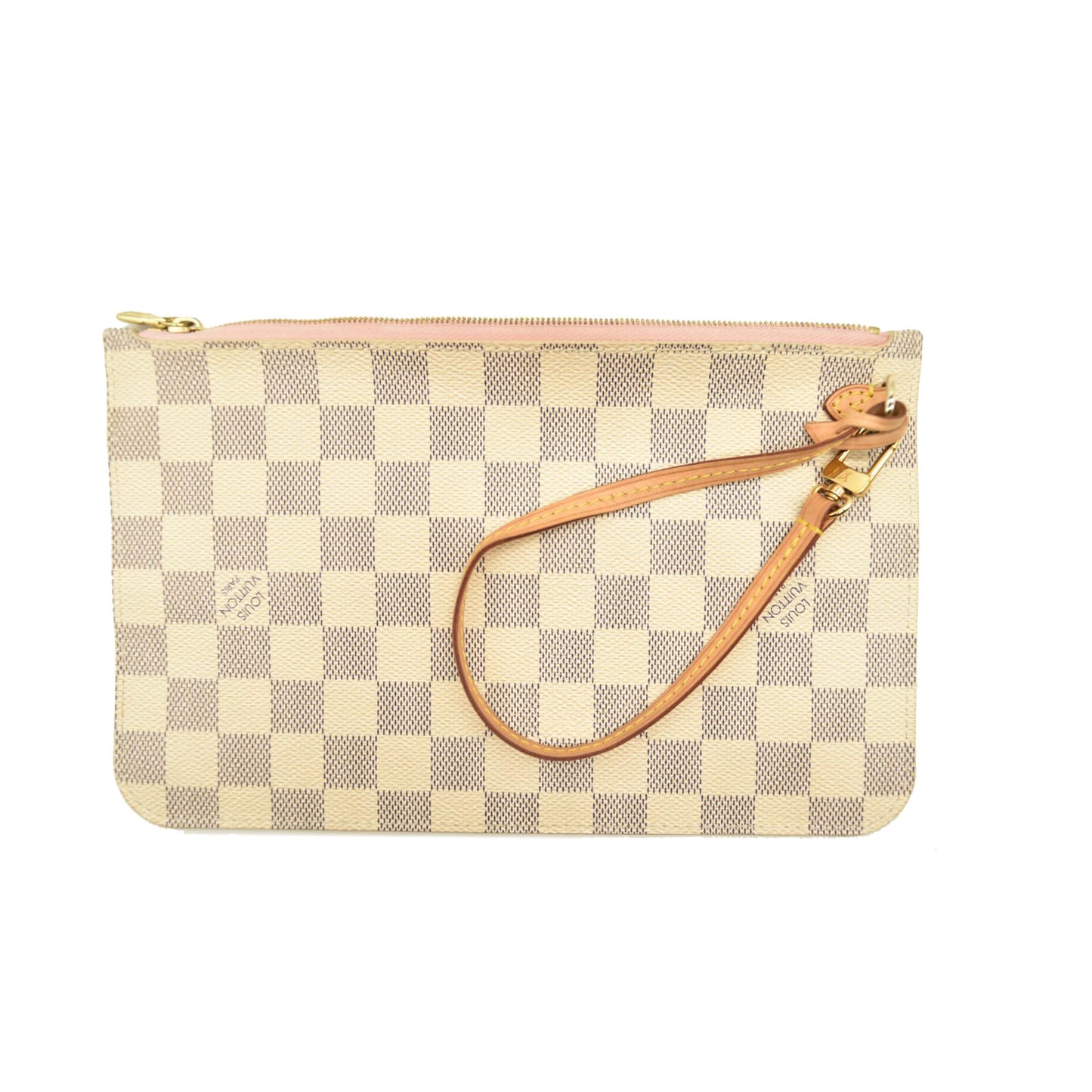 Louis Vuitton Damier Azur Neo Neverfull MM Rose Ballerine with Pouch FL2128