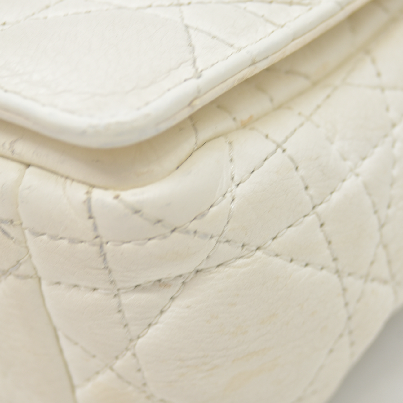 $4400 Christian Dior Lambskin Cannage Small Caro Bag Ivory