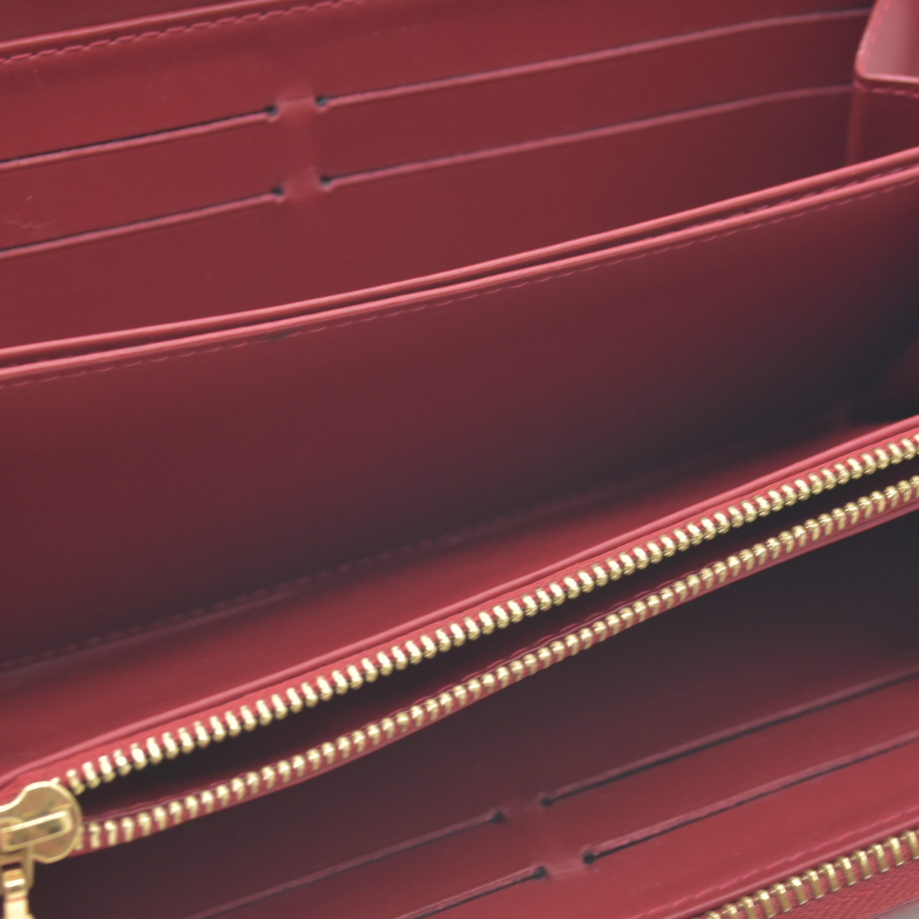 $970 Louis Vuitton Monogram Vernis Zippy Zip Around Long Wallet CA3087