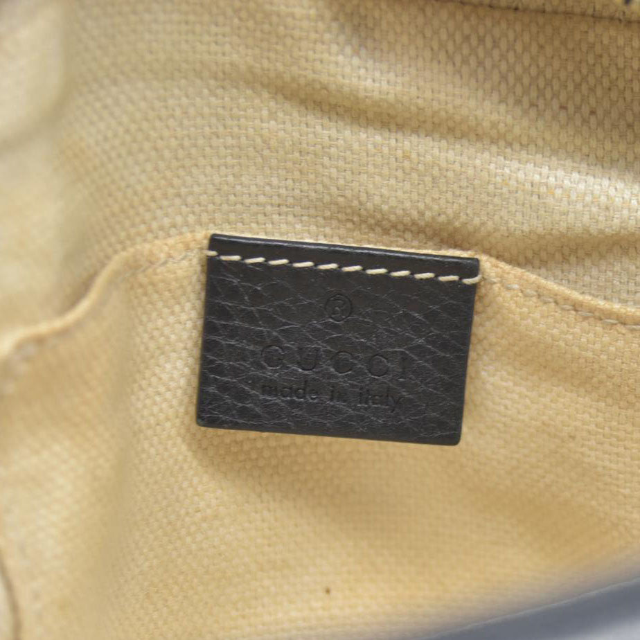 GUCCI Soho Shoulder Bag Black Leather