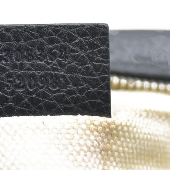 GUCCI Soho Shoulder Bag Black Leather