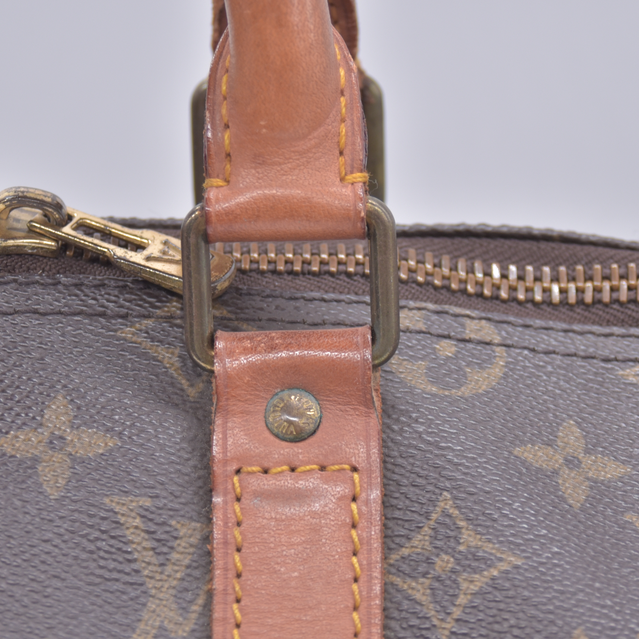 $1420 1986 Louis Vuitton Monogram Duffle Boston Bag Keepall 45 VI862
