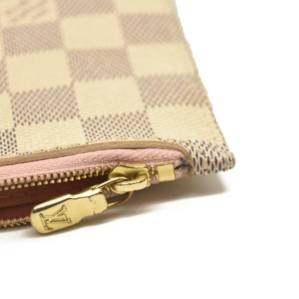 Louis Vuitton Damier Azur Neo Neverfull MM Rose Ballerine with Pouch FL2128