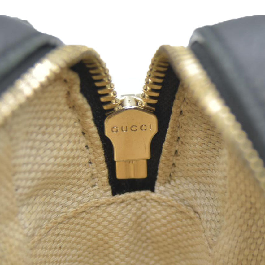 GUCCI Soho Shoulder Bag Black Leather