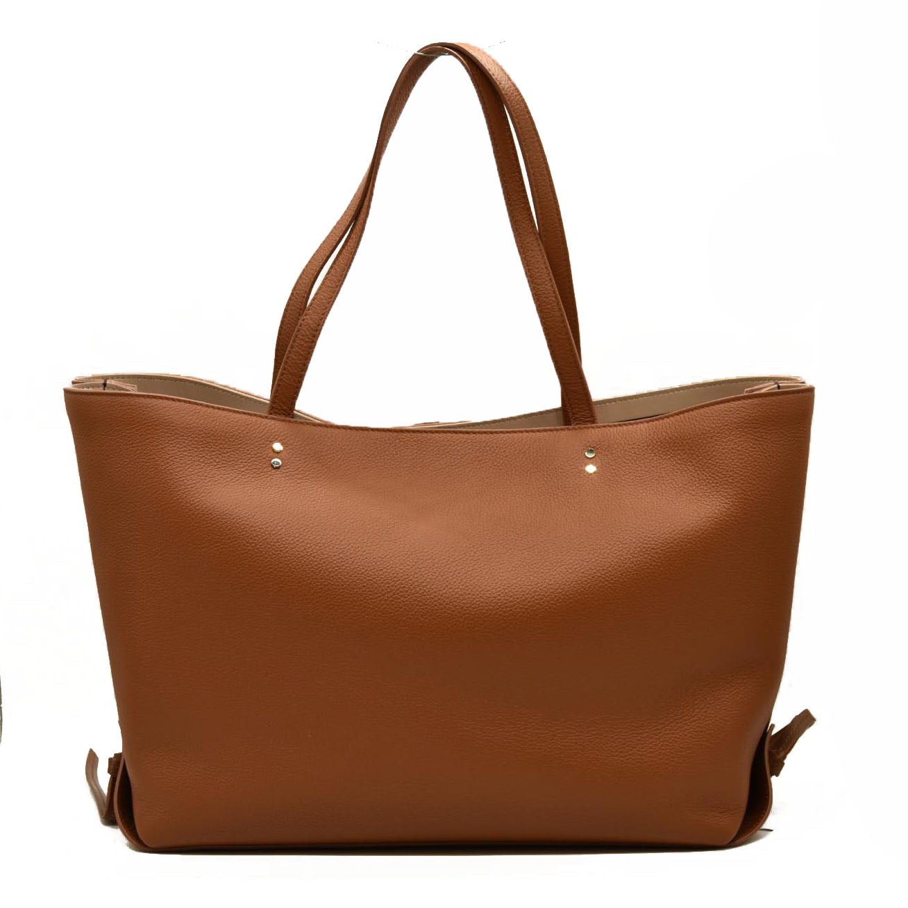 Chloe  Calfskin Medium East West Sense Tote Tan