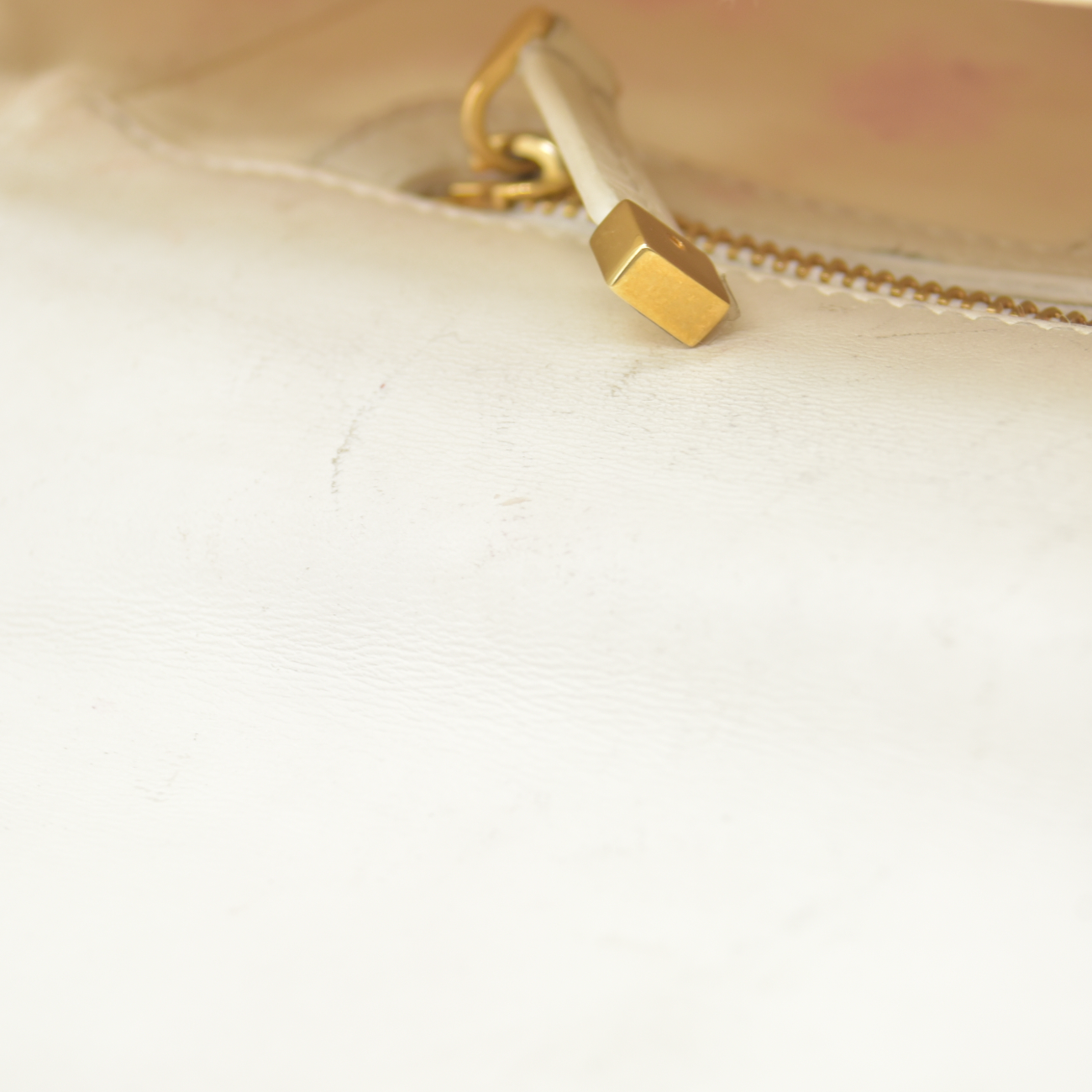 $4400 Christian Dior Lambskin Cannage Small Caro Bag Ivory