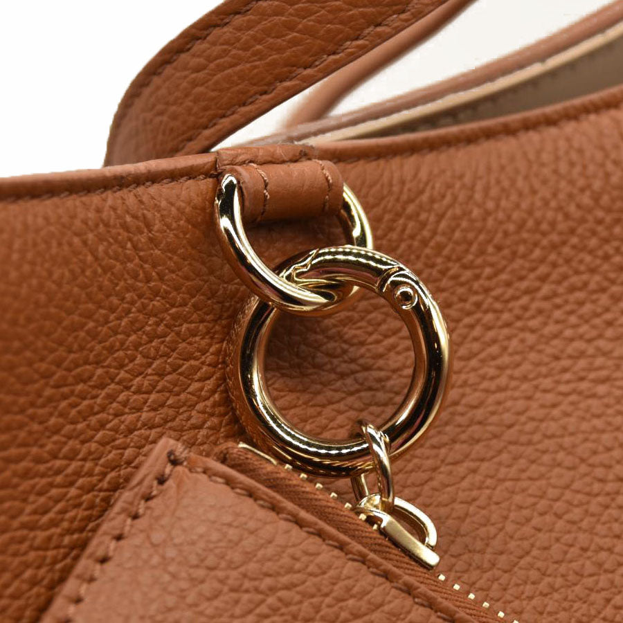 Chloe  Calfskin Medium East West Sense Tote Tan