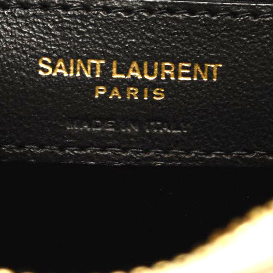 SAINT LAURENT Calfskin Matelasse Monogram Lou Camera Bag Crema Soft 1275282