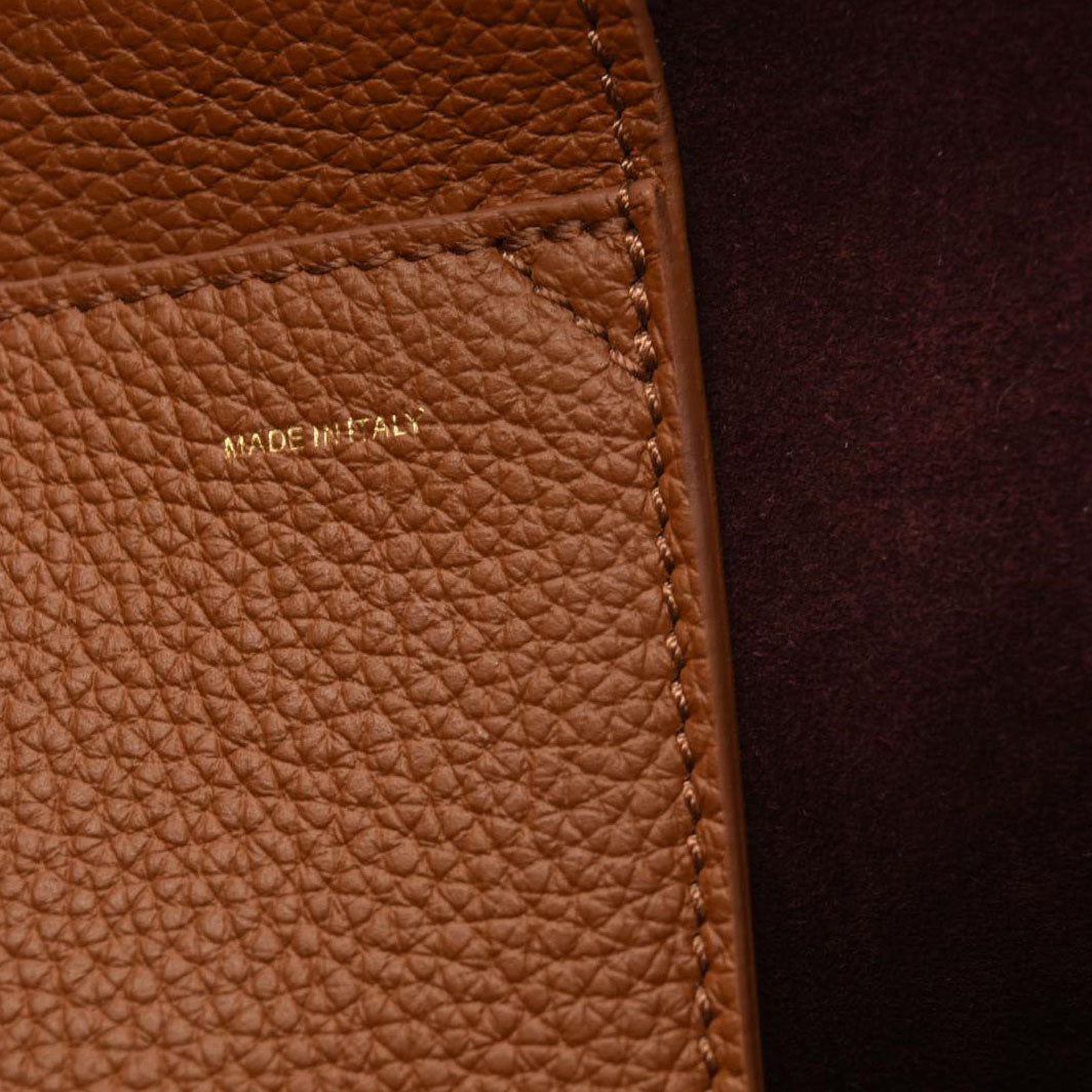 Chloe  Calfskin Medium East West Sense Tote Tan