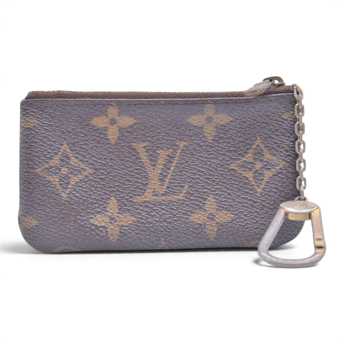 $355 LOUIS VUITTON Monogram Key Pouch Cles CONSIGNMENT 10021445