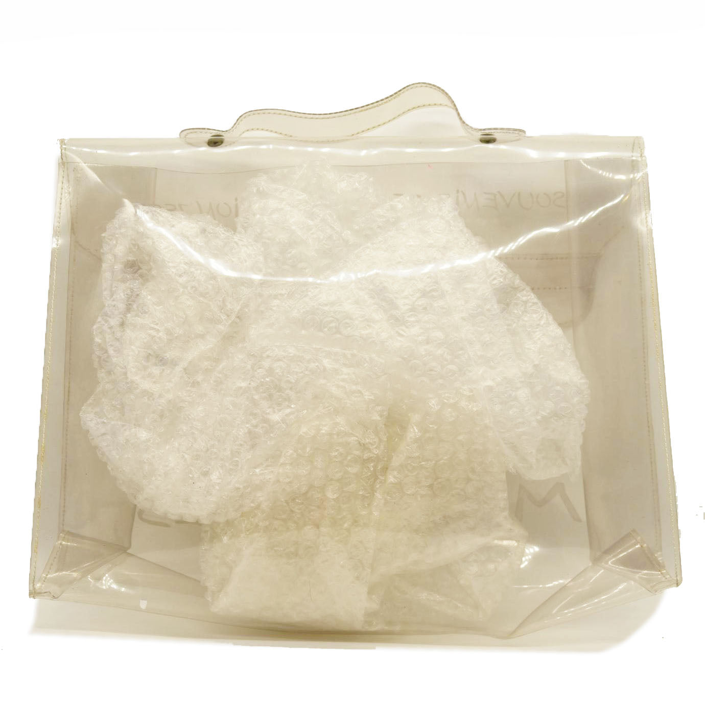 Hermes  Vinyl Souvenir De L'Exposition Kelly Transparent