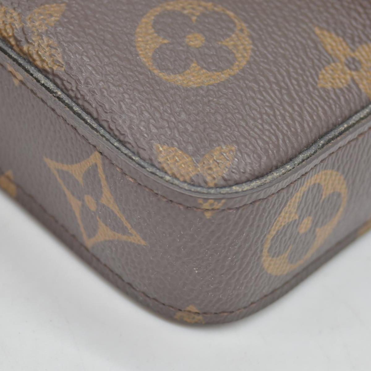 $1580 Louis Vuitton Monogram Pochette Felicie Chain Wallet Fuchsia