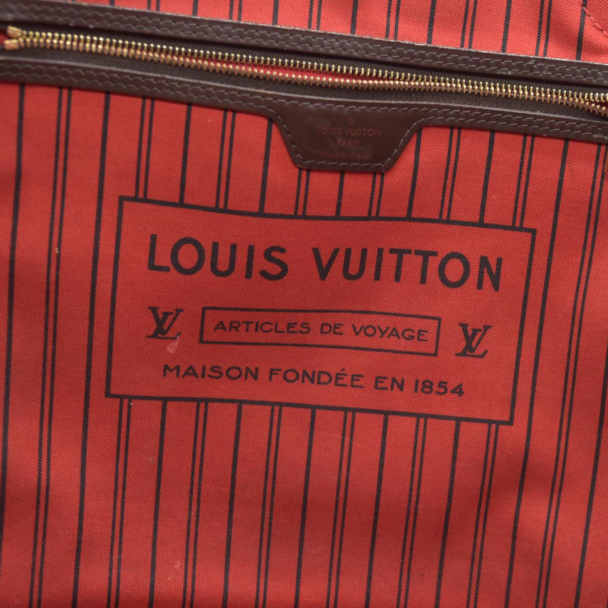 Louis Vuitton  Damier Ebene Neverfull GM FL4104