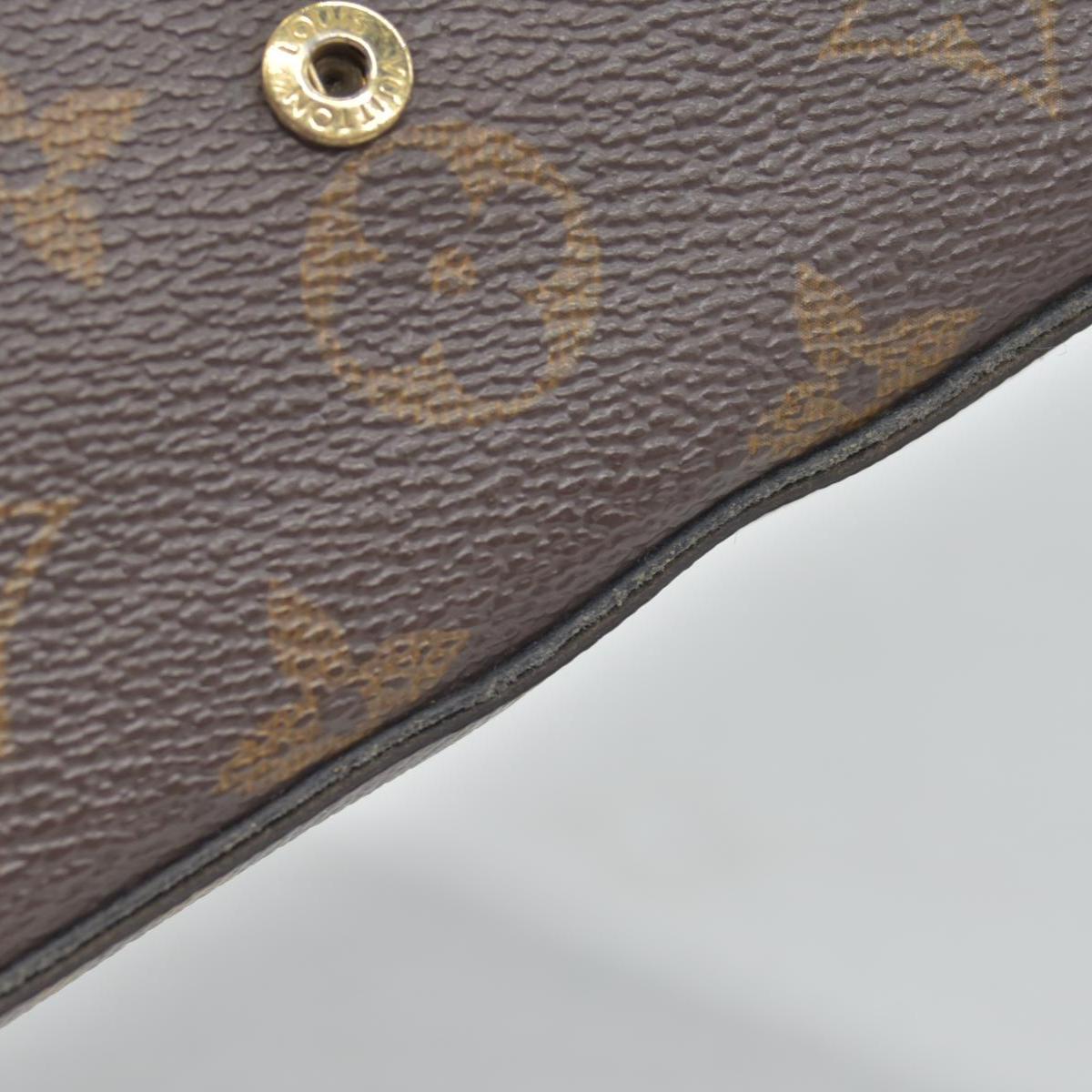 $1580 Louis Vuitton Monogram Pochette Felicie Chain Wallet Fuchsia