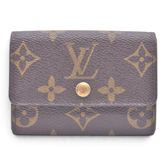 $350 LOUIS VUITTON Monogram Plat Coin Purse CONSIGNMENT 10021453