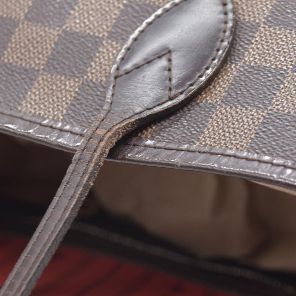 $2170 Louis Vuiton Damier Ebene Neverfull MM SD4019