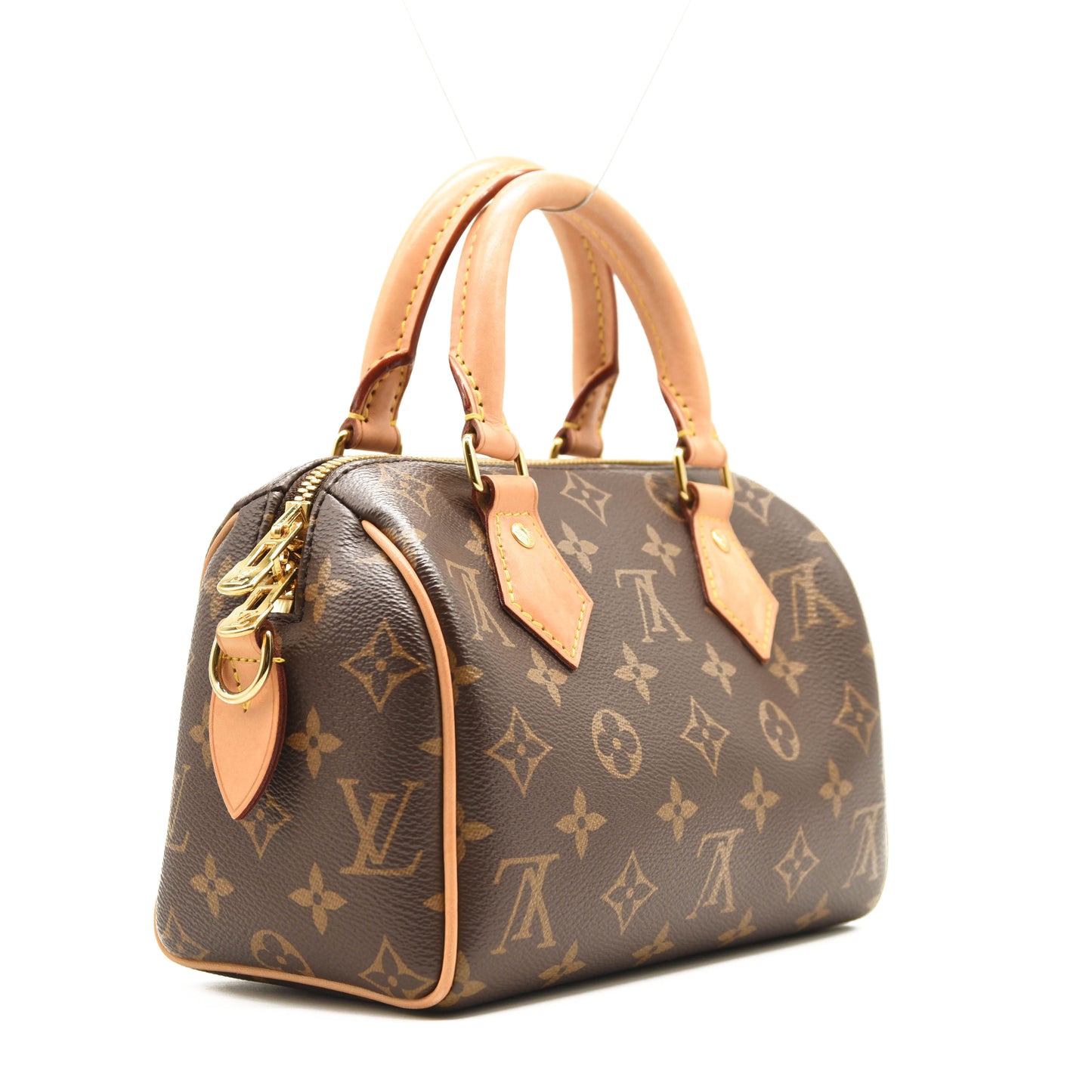 LOUIS VUITTON Monogram Speedy Bandouliere 20 Black