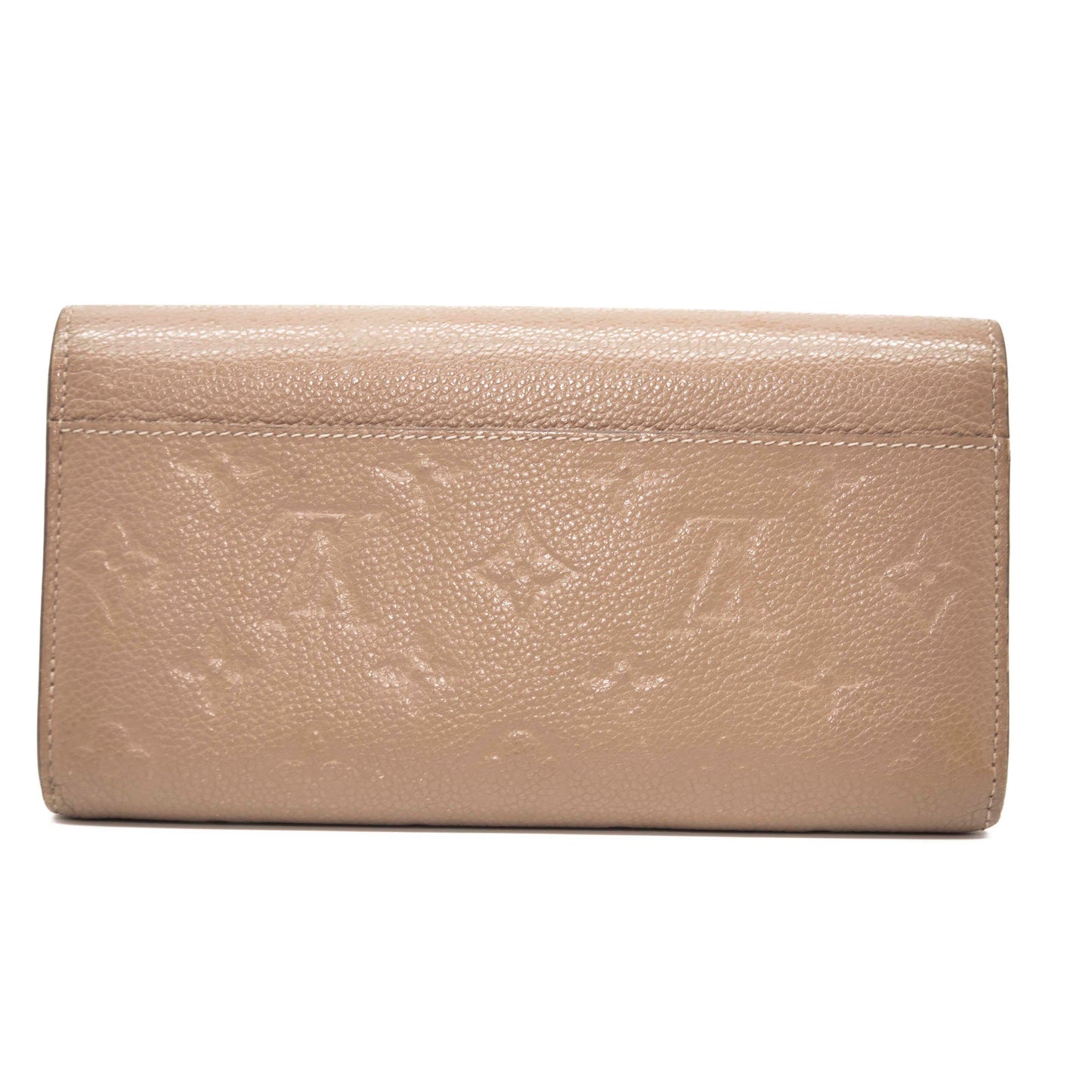 Louis Vuitton Monogram Sarah Empreinte Nm Beige Leather Wallet