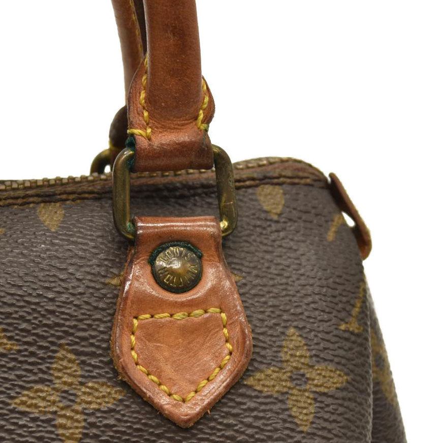 LOUIS VUITTON Monogram Mini Speedy with Strap