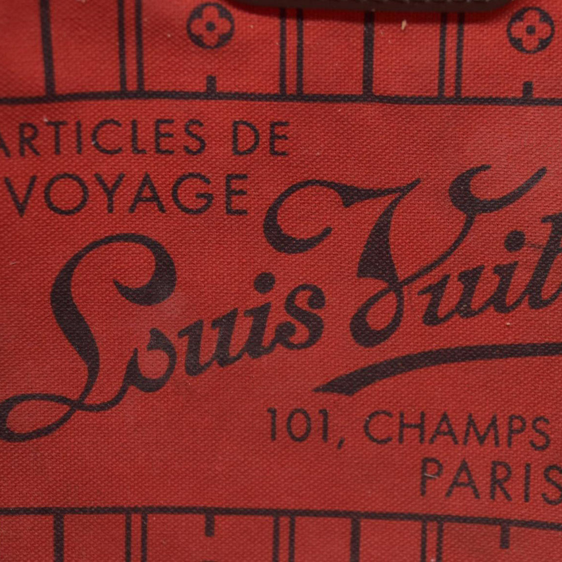 $2170 Louis Vuiton Damier Ebene Neverfull MM SD4019