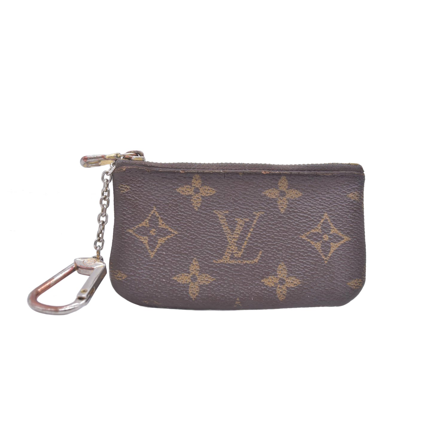 $455 1993 Louis Vuitton Monogram Key Pouch