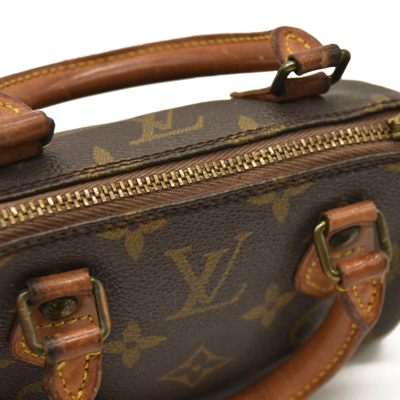 LOUIS VUITTON Monogram Mini Speedy with Strap