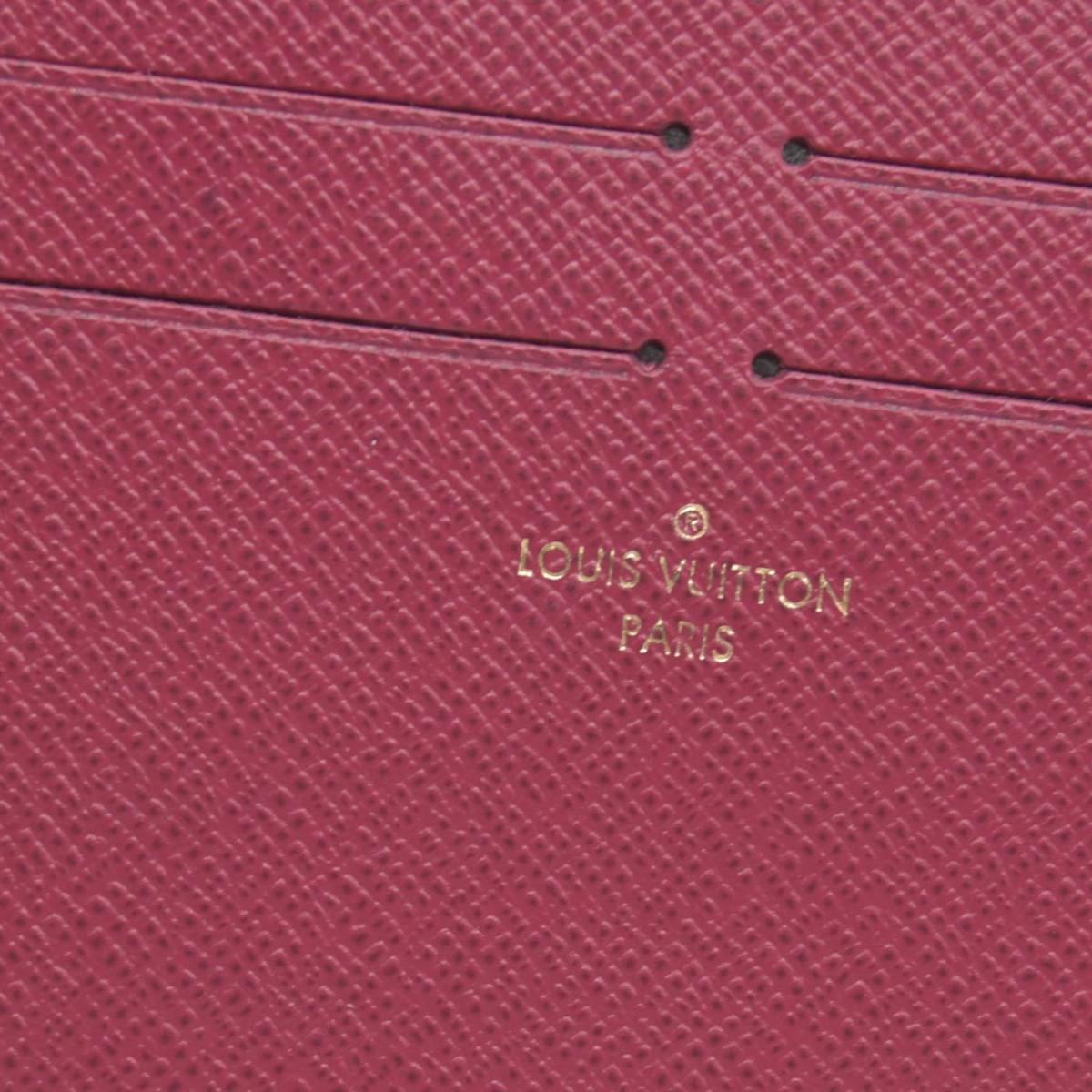 Louis Vuitton  Calfskin Felicie Card Holder Insert Fuchsia