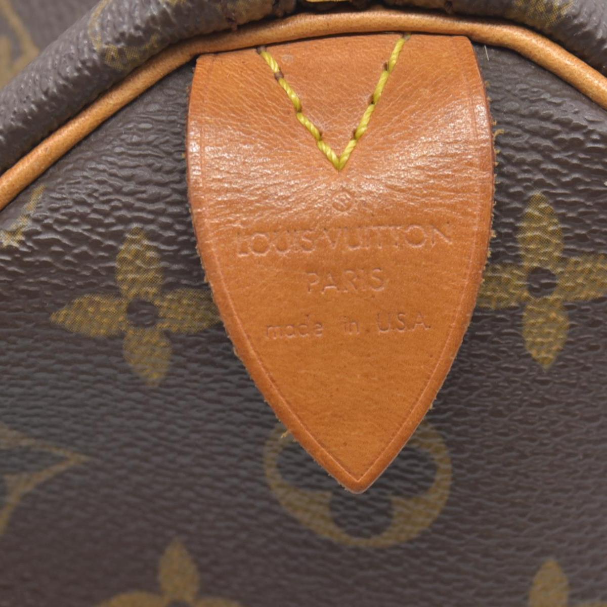 $1490 Louis Vuitton LV Monogram Speedy 25 SD0070