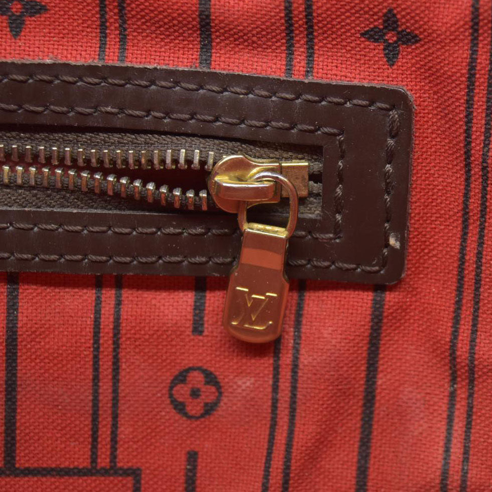$2170 Louis Vuiton Damier Ebene Neverfull MM SD4019