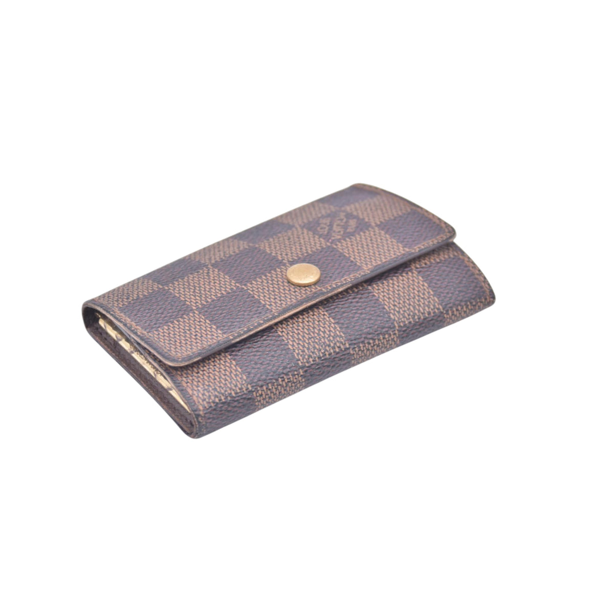 $280 2003 LOUIS VUITTON Damier Ebene 6 Key Holder CT0083 CONSIGNMENT 10021450