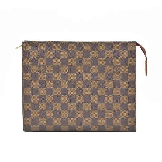 CONSIGNMENT AUCTION $1050 Louis Vuitton  Damier Ebene Toiletry Pouch 26