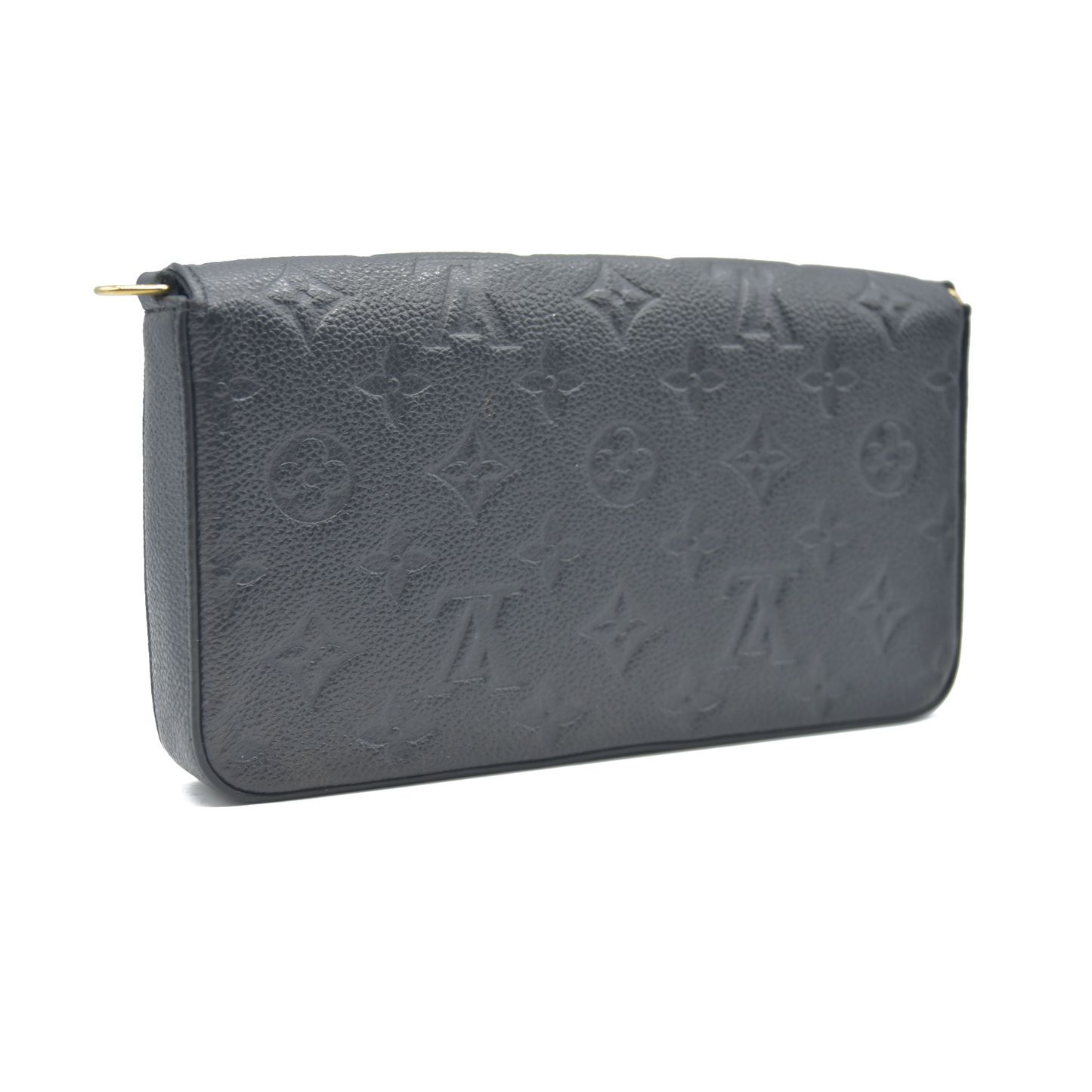 $1720 Louis Vuitton LV Monogram Pochette Félicie Black RFID