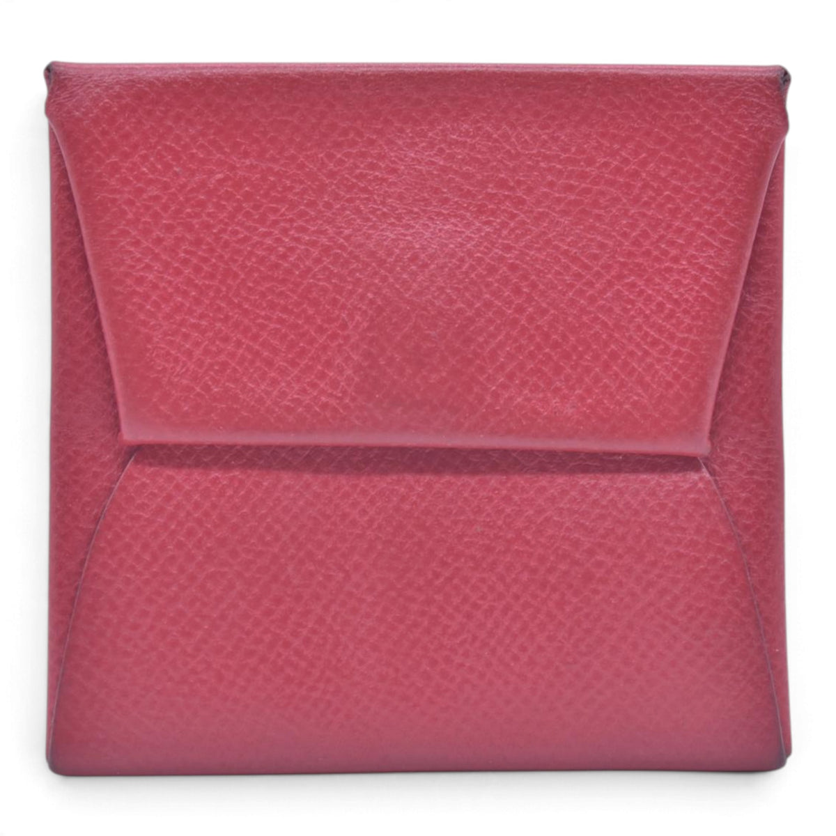$320 HERMES Red Leather Envelope Card Holder Pouch CONSIGNMENT 10021449