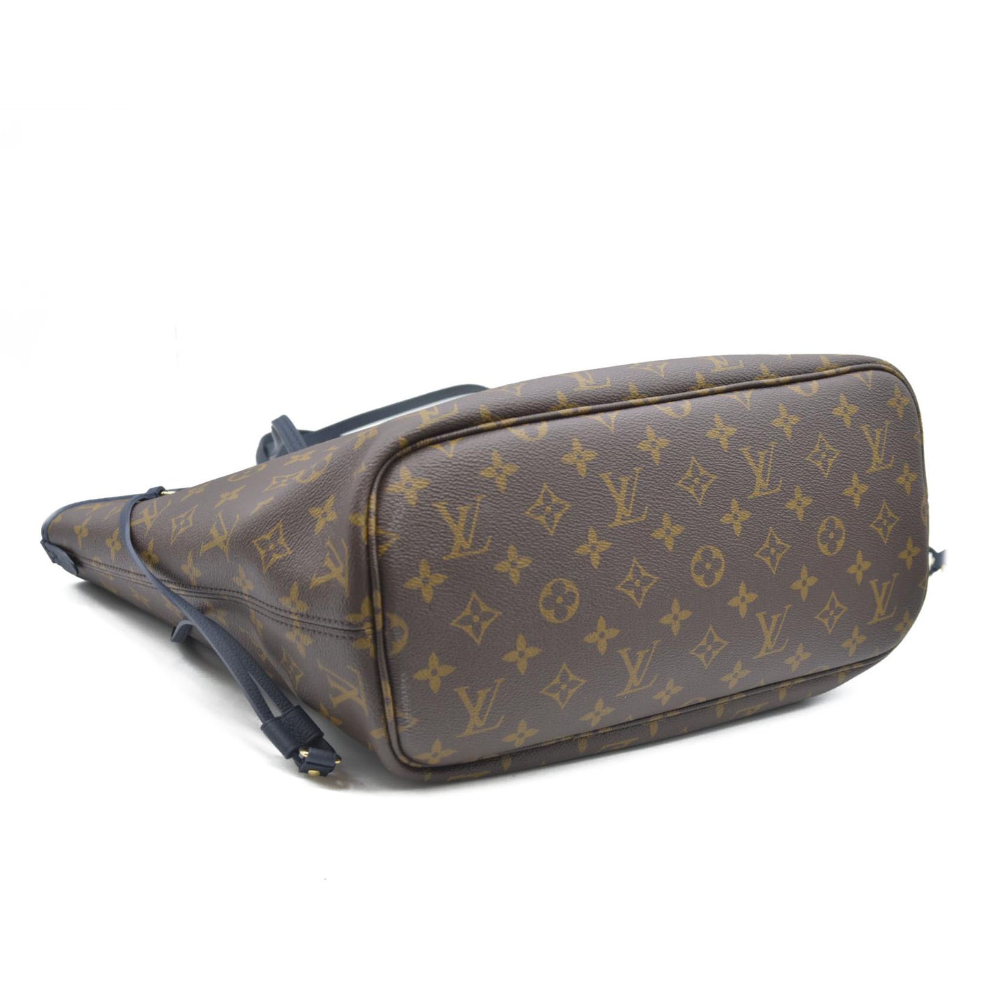 Louis Vuitton LV Monogram Neverfull Inside Out w/Pouch MM Navy