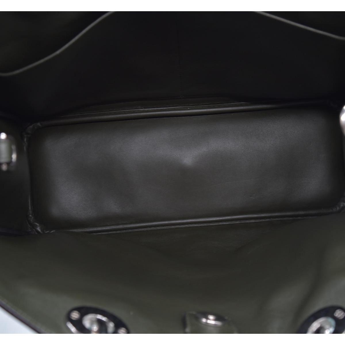 $320 HERMES Navy Blue Leather Envelope Card Holder Pouch CONSIGNMENT 10021452
