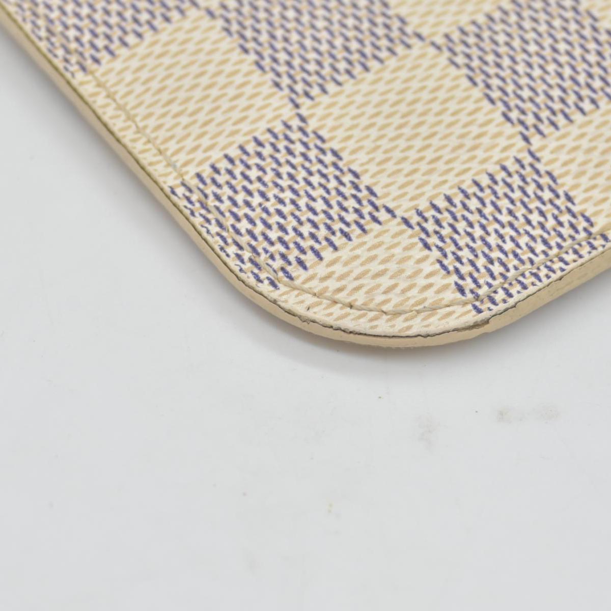 $600 Louis Vuitton Damier Azur Neverfull GM MM Tote Pochette SA1144