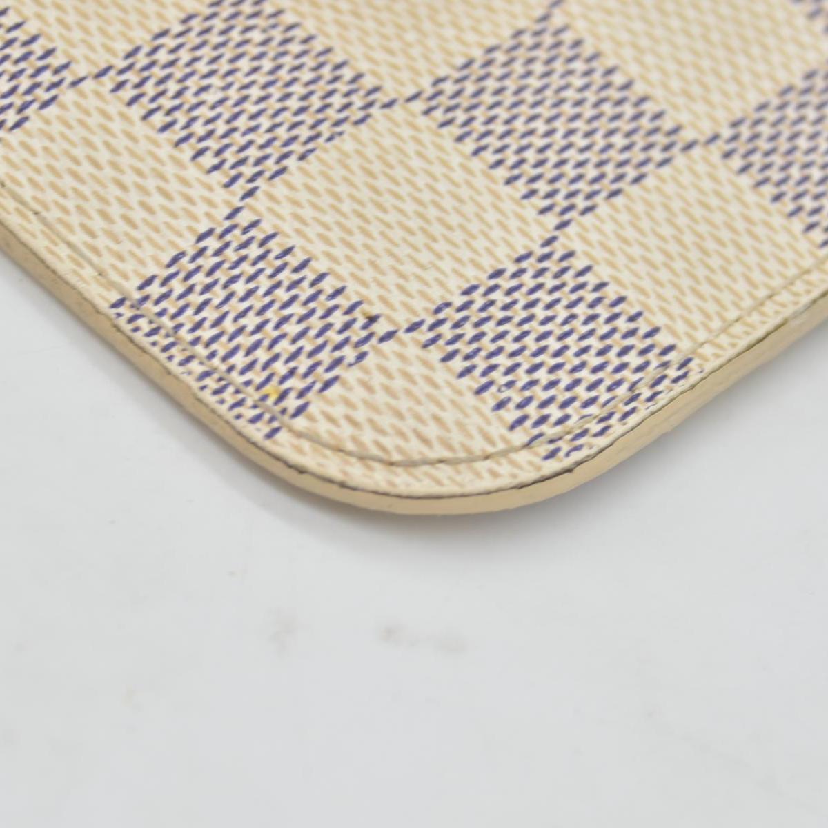 $600 Louis Vuitton Damier Azur Neverfull GM MM Tote Pochette SA1144